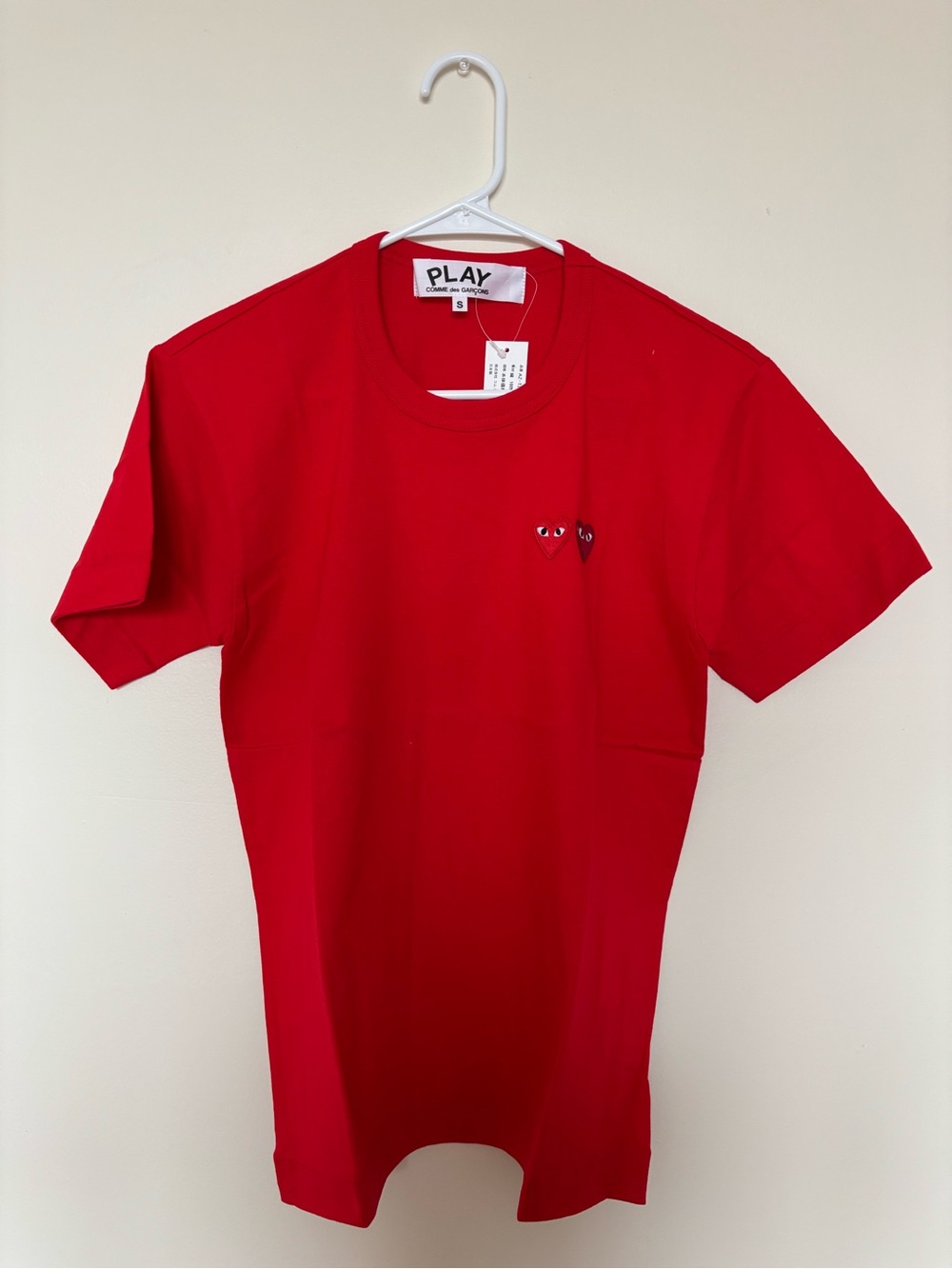 Comme des Garcons Play Embroidered Logo Tee